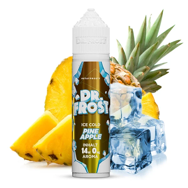 Dr. Frost Pineapple Ice Aroma 14ml mit Ananasstücken und Eiswürfeln