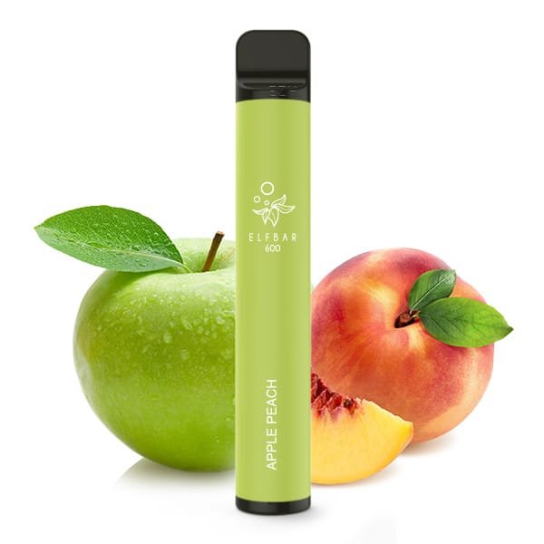 ElfBar 600 Apple Peach Einweg E-Zigarette mit Apfel-Pfirsich-Geschmack