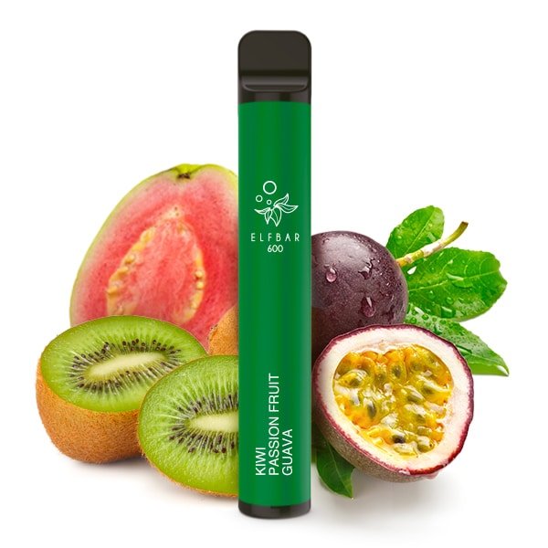 ElfBar 600 Kiwi Passion Fruit Guava Vape Einweg E-Zigarette mit tropischem Fruchtmix