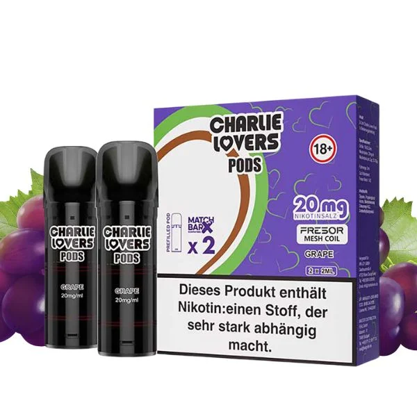 2er-Packung Charlie Lovers Pods mit Trauben