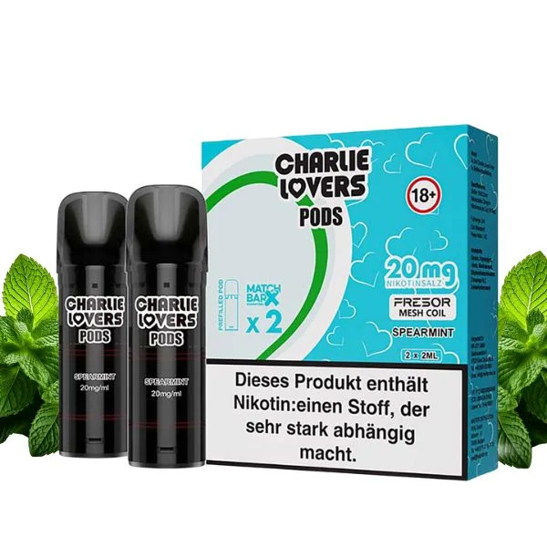 2er-Packung Charlie Lovers Pods mit Minzblätter