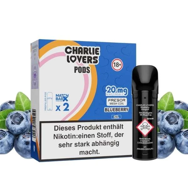 Charlie Lovers Pods mit Blaubeeren