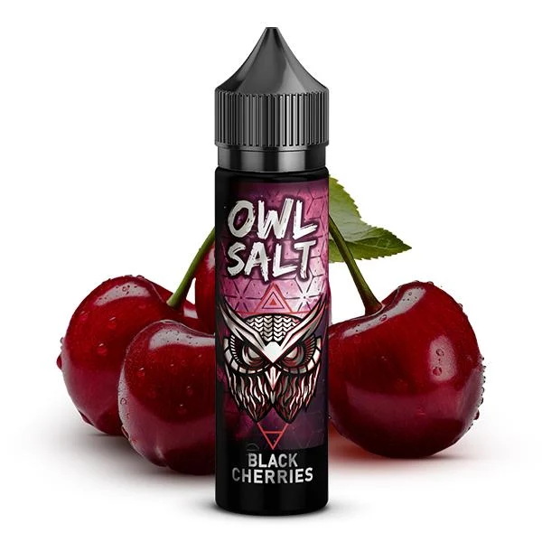 Owl Salt Aroma Black Cherries – Longfill-Aroma mit reifen Schwarzkirschen in 60 ml Flasche