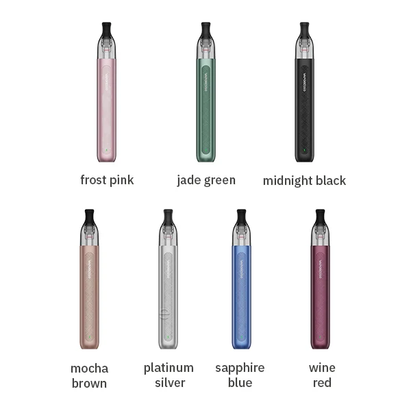 Vaporesso Eco One Pro Pod Kit in den Farben Frost Pink, Jade Green, Midnight Black, Mocha Brown, Platinum Silver, Sapphire Blue und Wine Red