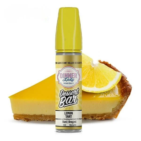 Dinner Lady Lemon Tart Overdosed Aroma Longfill – Zitronenkuchen mit Baiser-Geschmack